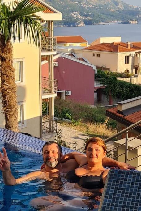 Modern Top Floor Sea View 3Br With Pools, Spa & Fitness Bečići Esterno foto
