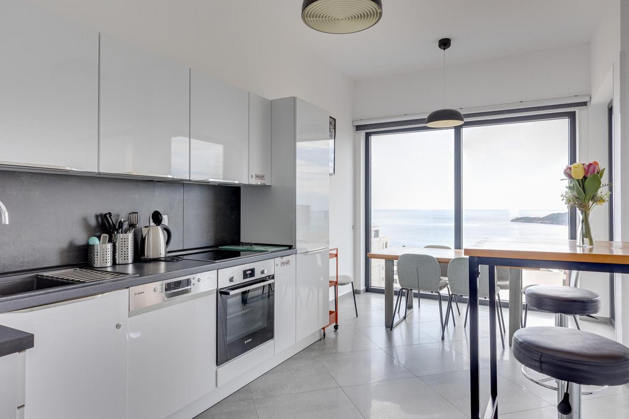 Modern Top Floor Sea View 3Br With Pools, Spa & Fitness Bečići Esterno foto